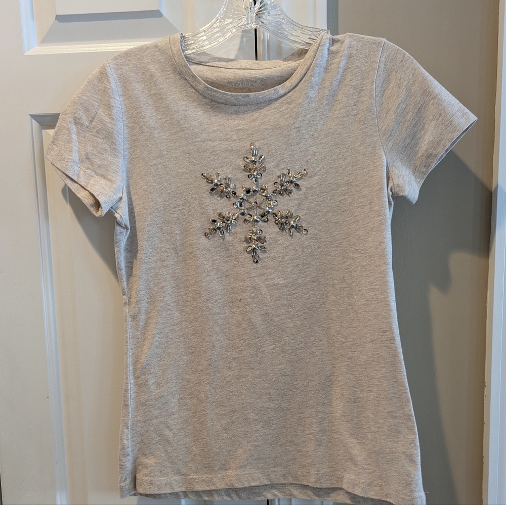 Merona Sequin Snowflake T-shirt